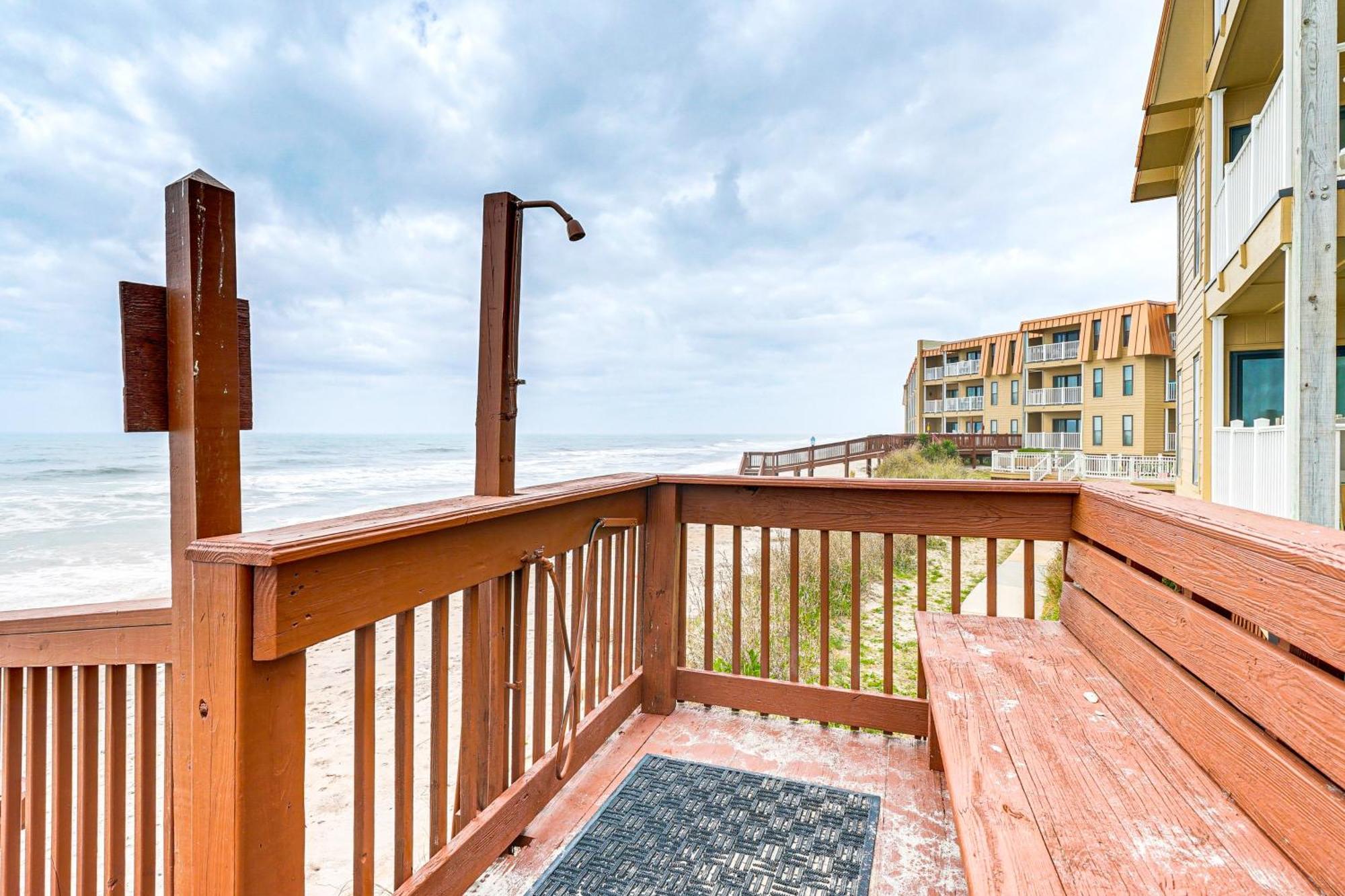 Steps To The Beach Oceanfront Condo With Lanai! North Topsail Beach Kültér fotó